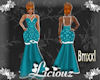  :L: MOH Gown Teal XXL
