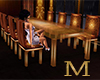 Gold Dining Table for 8
