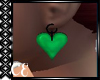:CE:Green Heart Earrings