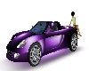 Skys Purple Sports Car