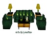 Green Art Deco Sofa