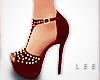 ! Spiked Red Pumps