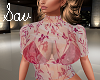 SeeThru Top-Red Flower