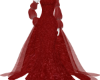 Crushed Red Velvet Gown
