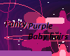 purple baby hair