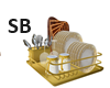 SB* Gold Dish Rack