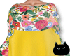 0123 Floral Yellow Dress