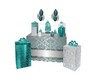 Teal Bday Gift Table