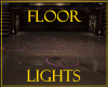 Floor Lights Purple Gold
