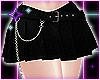 Mini Skirt+Chain Black