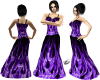 black&purple dress