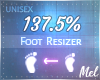 M~ Foot Scaler 137.5%