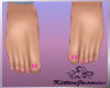 Girls Small Feet Pink