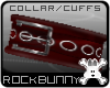 [rb] Collar Cuffs Red M