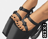 Black Heart Sandals Heel