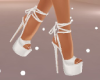 Beachy White Heels
