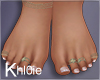 K gold rings feet