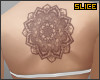 s/ mandala back tattoo