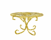 gold glass table