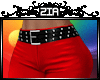 |ZIA| Red Plastic Pant