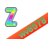The letter Z (Rainbow)