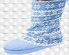 梅 snow blue boots