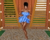 Blue Ruffle Dress