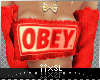 $ OBEY .. Red Top $