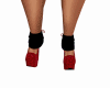 ch)red striped heels