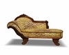 Gold and Wood Chaise