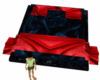 silk bed with poses