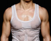 White wet Singlet