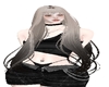 Long grey hair