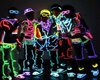 Neon dj dancers