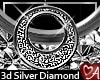 .a 3d Hoop Slvr Diamond
