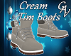 CREAM TIM BOOTS - M