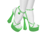 Plastik Green Heels