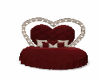 heart kiss bed