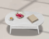 White Small Oval Table