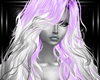 b w purple felisa hairs
