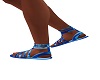 blue camo sandals