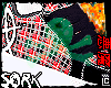 plaid skater shoes red
