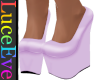 Lilac Sleek Plat Wedges