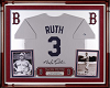 Babe Ruth Jersey Frame