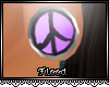 ƒ * peace sign |purple