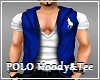 POLO Blue Hoody + Shirt