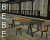 Rustic Table and Stools