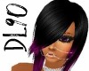 DL90 black&purple hair