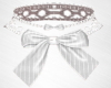 Nico White Bow Choker