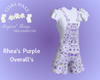 Rhea's Purple Overall's